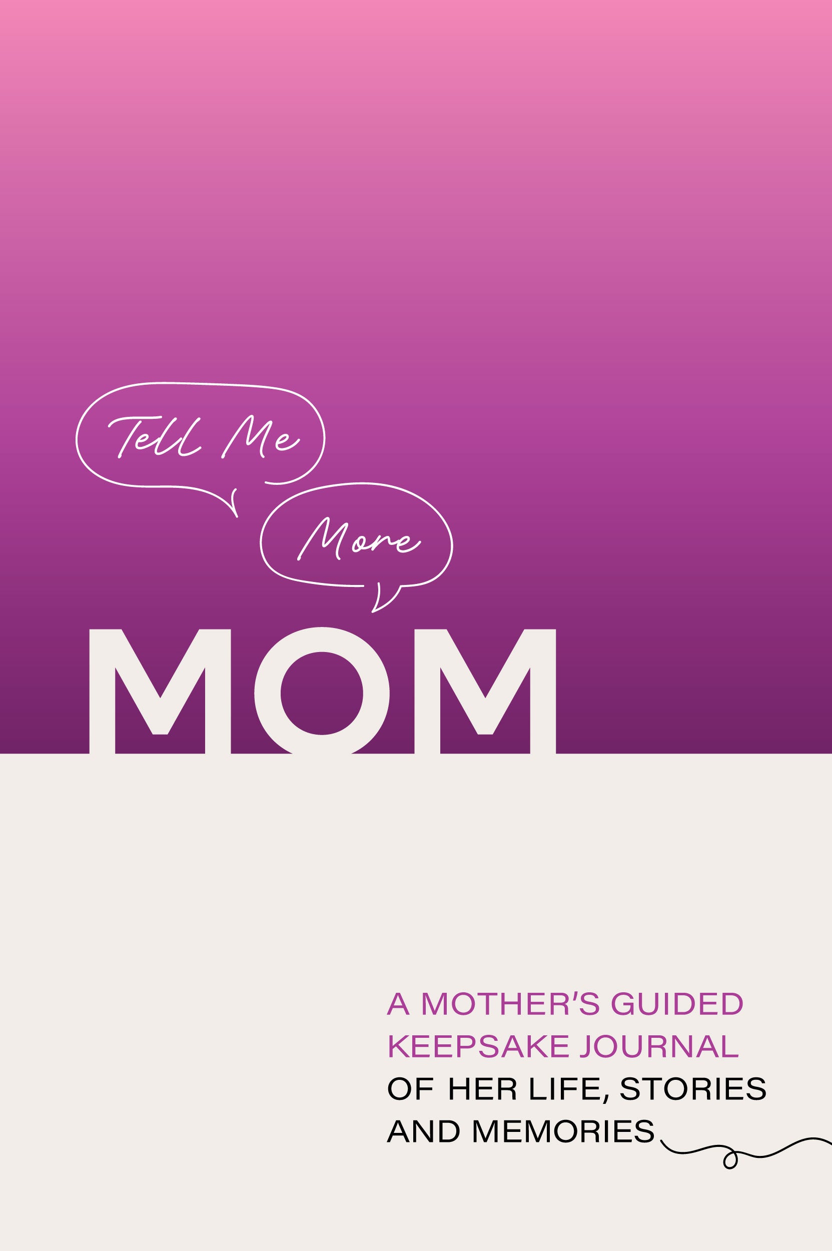 TELL ME MOM: A Mother's Guided Keepsake Journal of Her Life, Stories and Memories